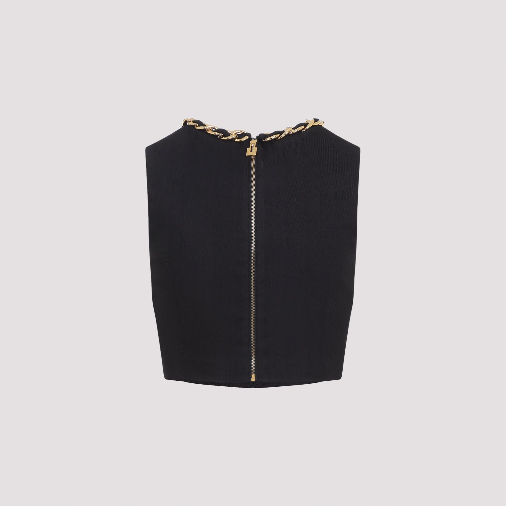 Sleeveless Linen-Blend Top