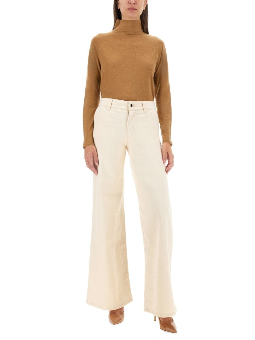 Smooth Cashmere-Silk Blend Turtleneck Shirt