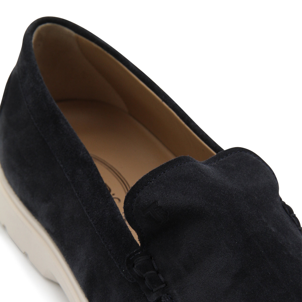 Blue Leather Loafers
