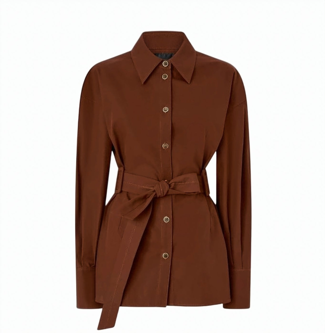 Cheryl Cotton Twill Belted Jacket