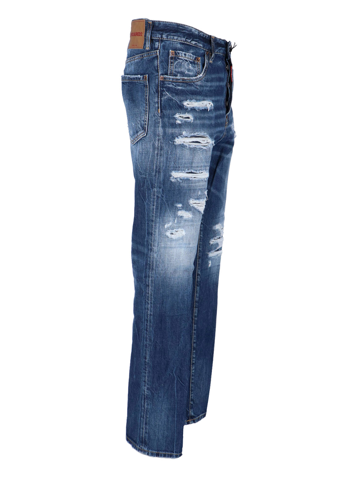 Straight-Leg Jeans with Traditional Five-Pocket Styling
