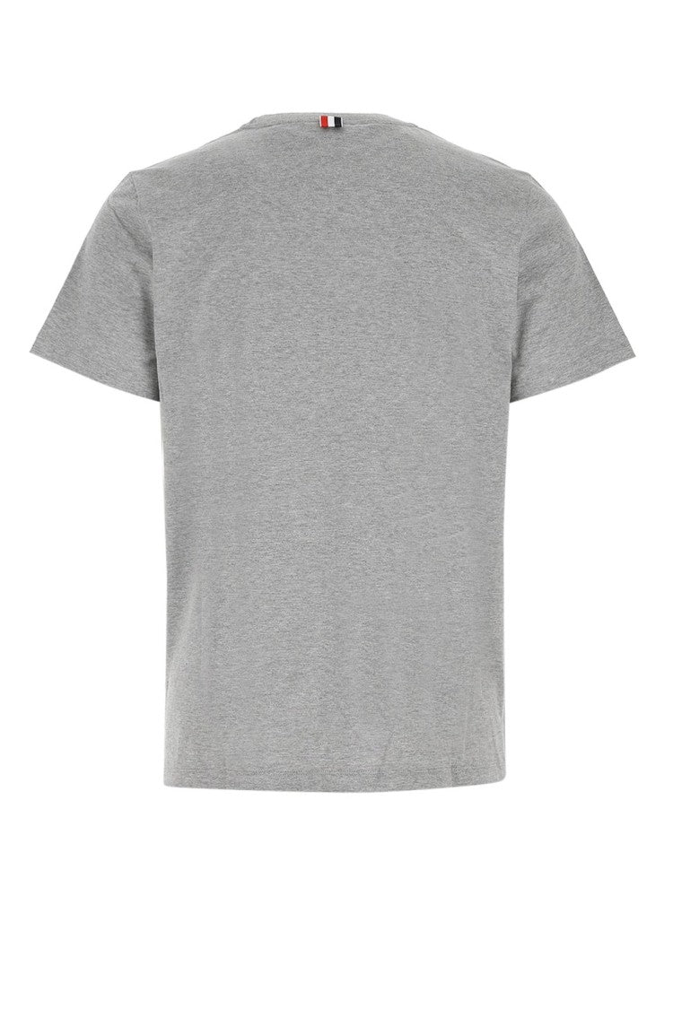 Heathered Grey Short-Sleeved Crew Neck T-Shirt