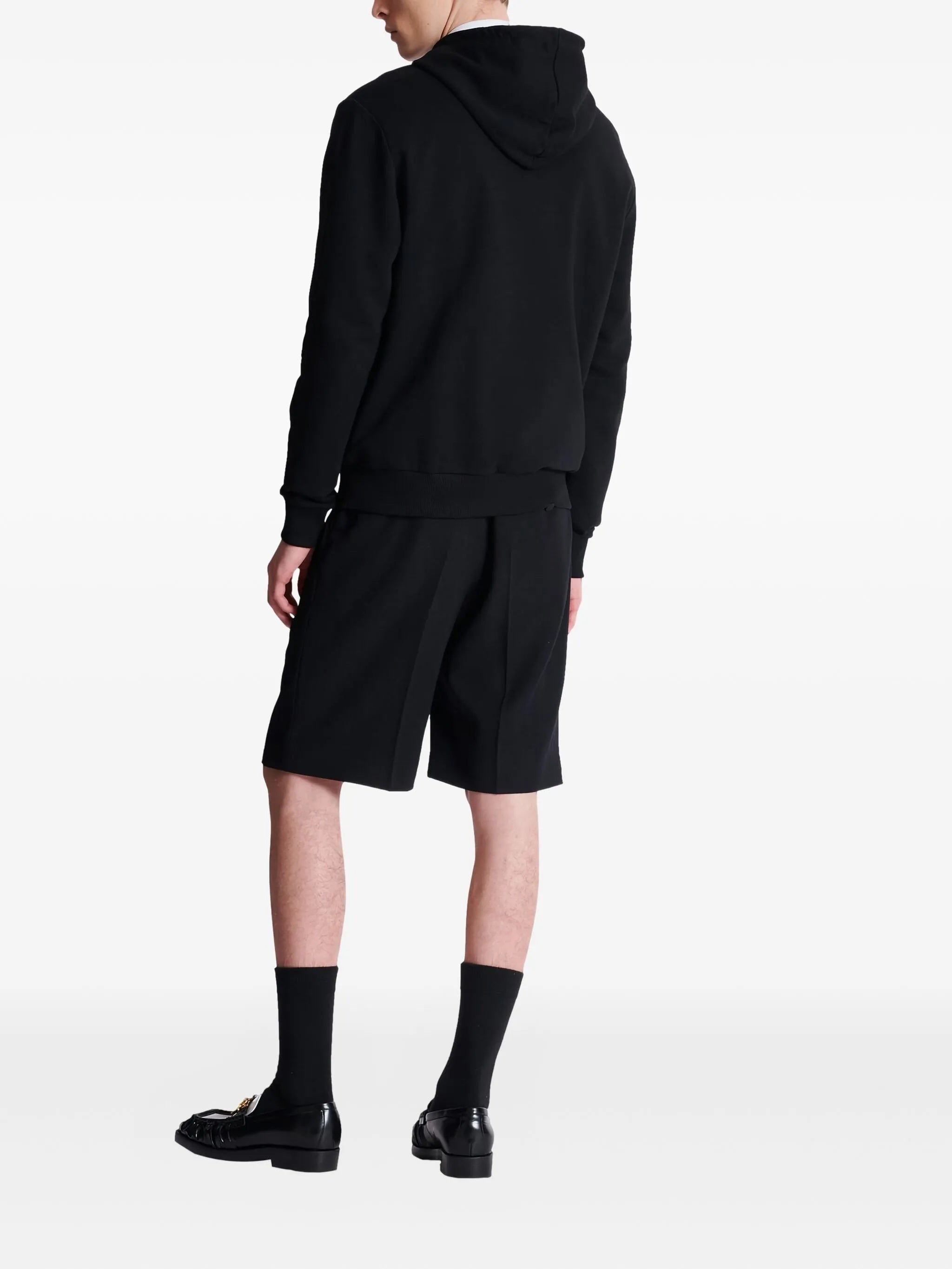 Black Classic Ls Cotton Hoodie