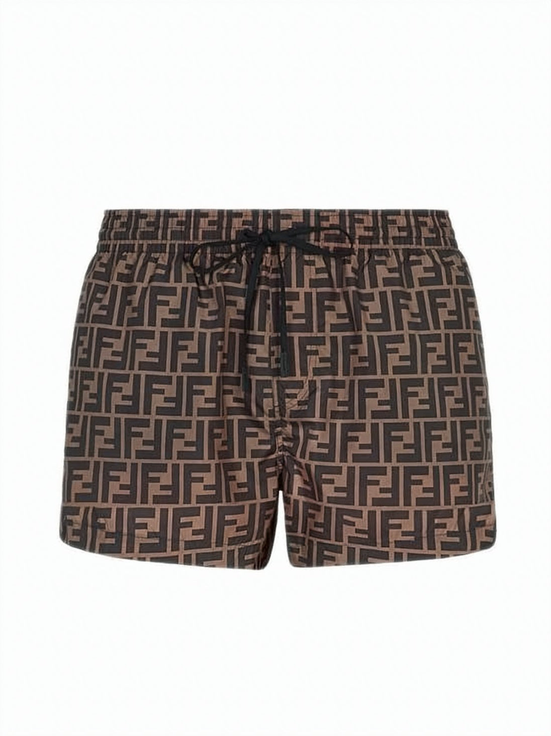Geometric Pattern Shorts with Elastic Waistband