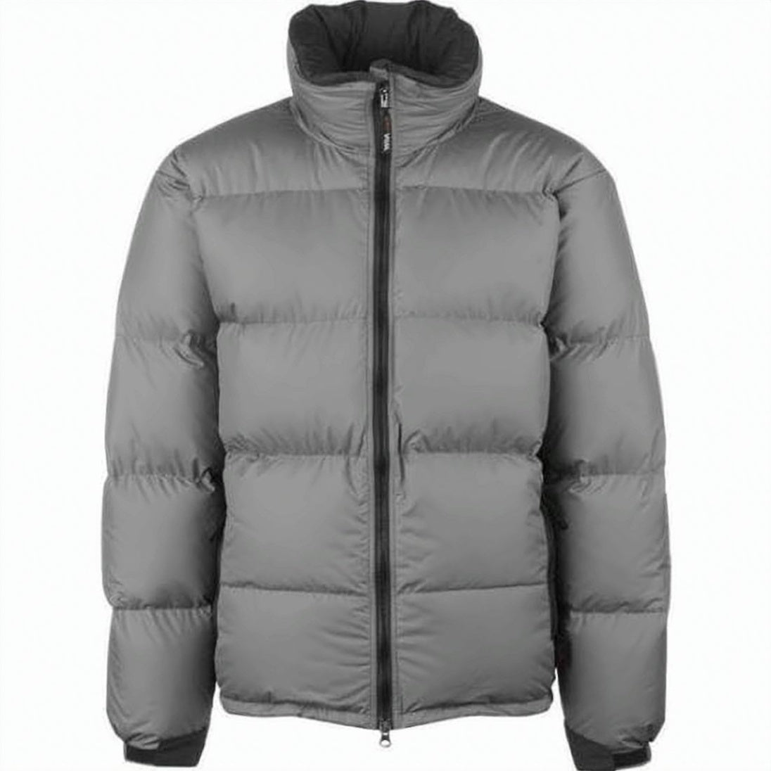 High Collar Grey Padded Mountain Jacket