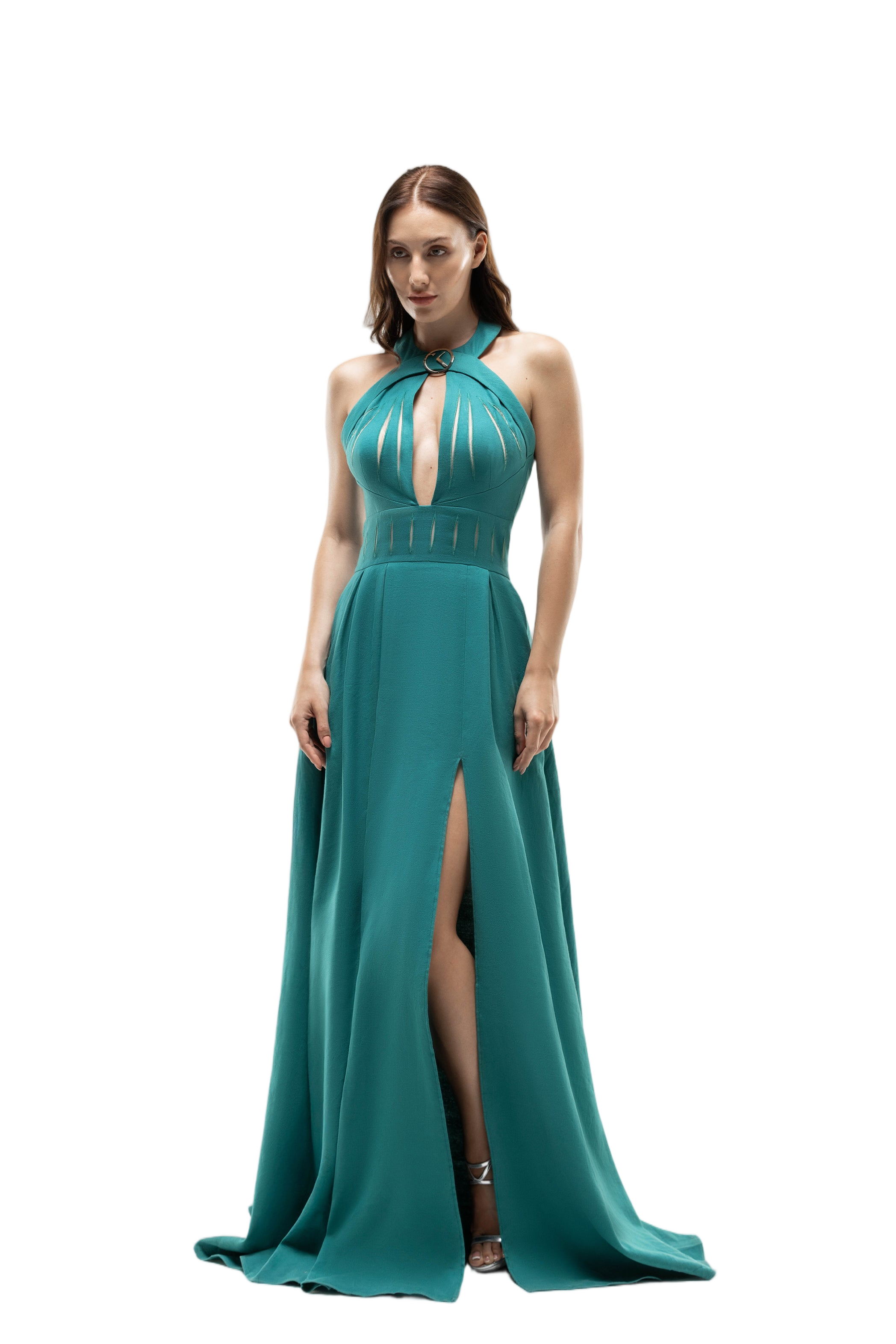 Vertical Cut-Out Dress