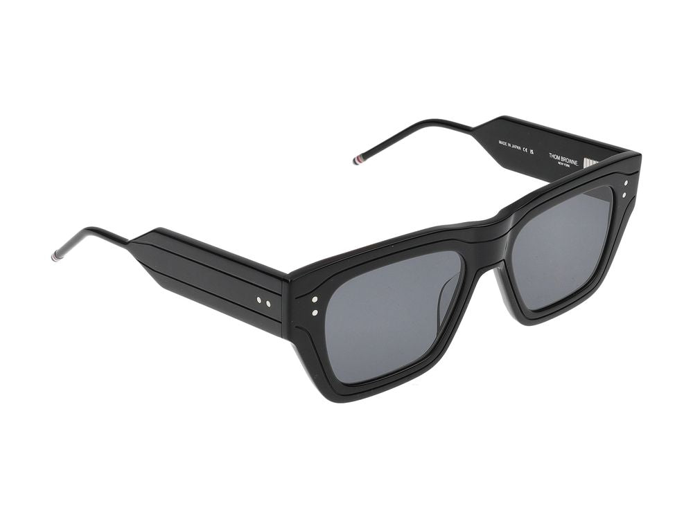 Rectangular Frame Sunglasses with Streamlined Titanium Temples