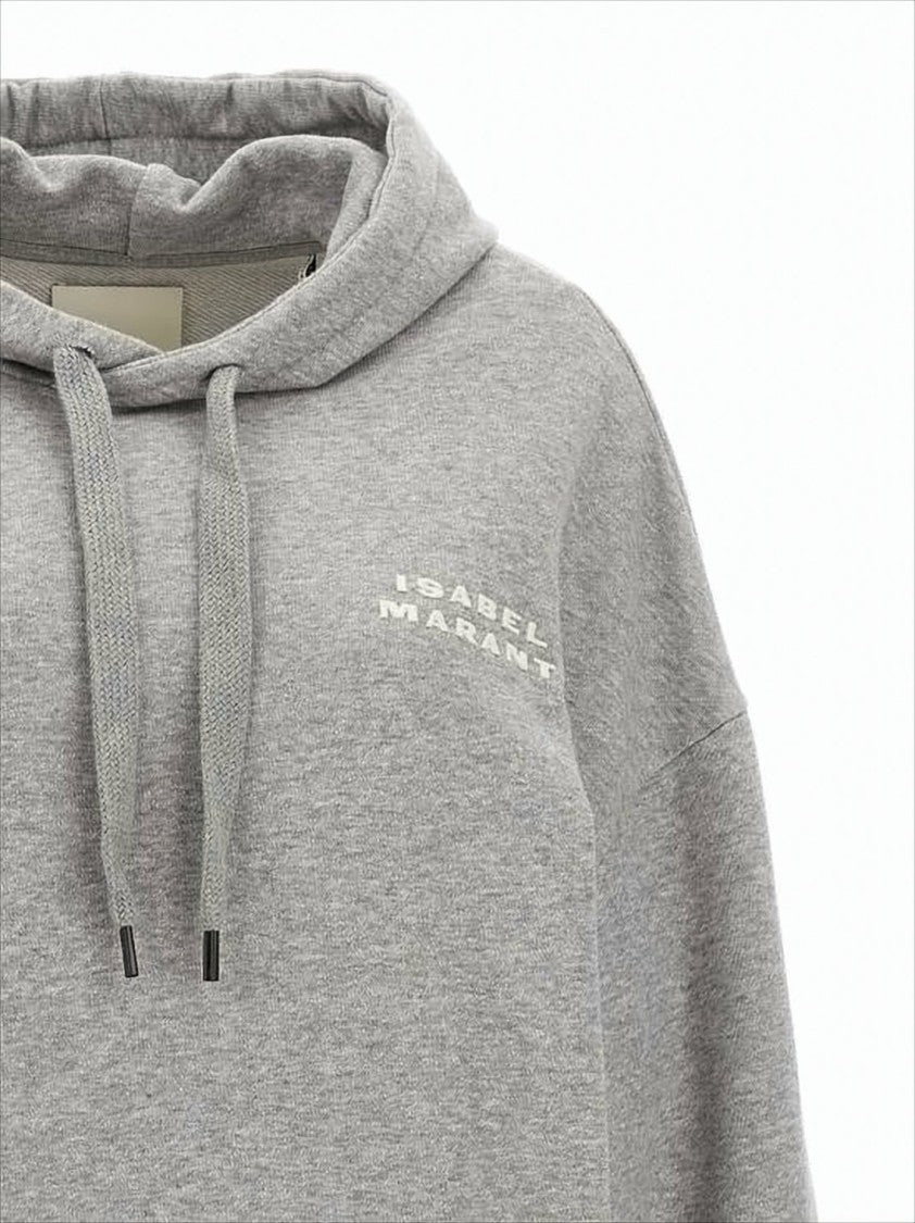 Relaxed-Fit Grey Hoodie with Textured Finish