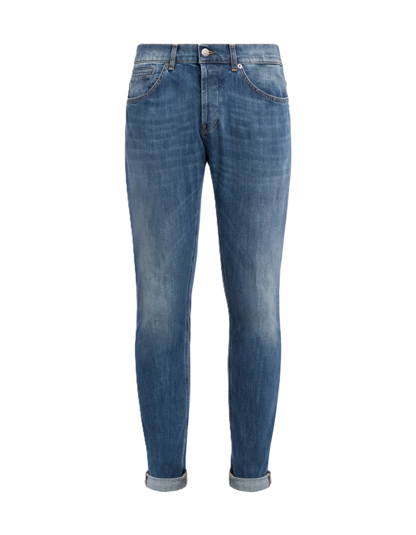 Classic Slim-Fit Jeans with Subtle Whiskering
