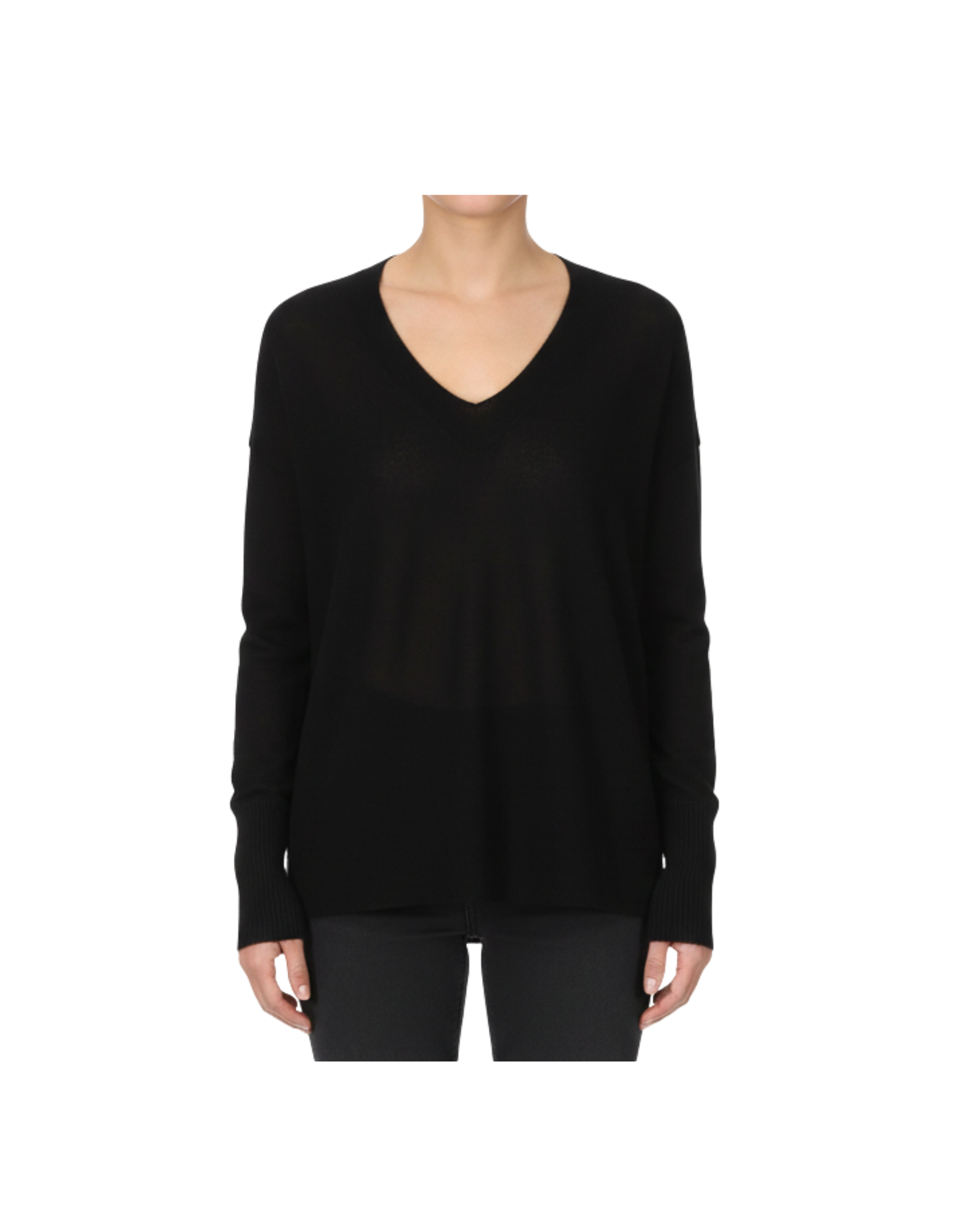 Women’S V-Neck Knit Sweater