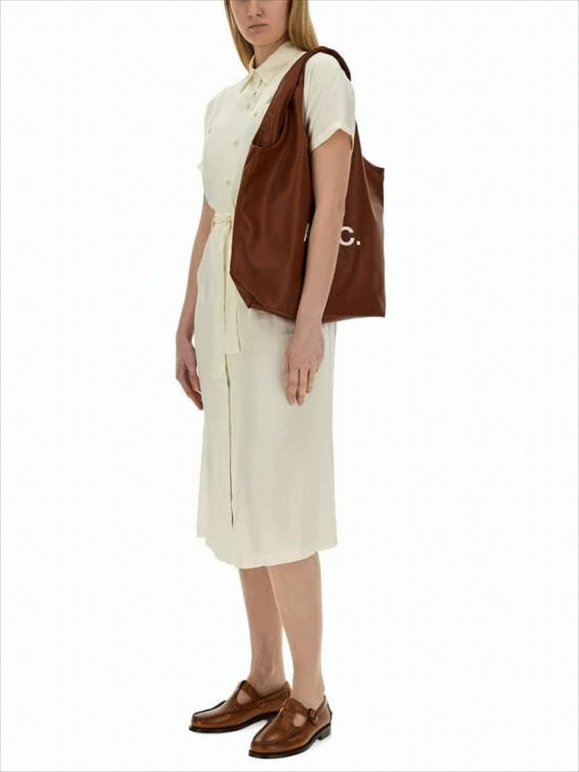 Button-Down Midi Dress with Classic Collar