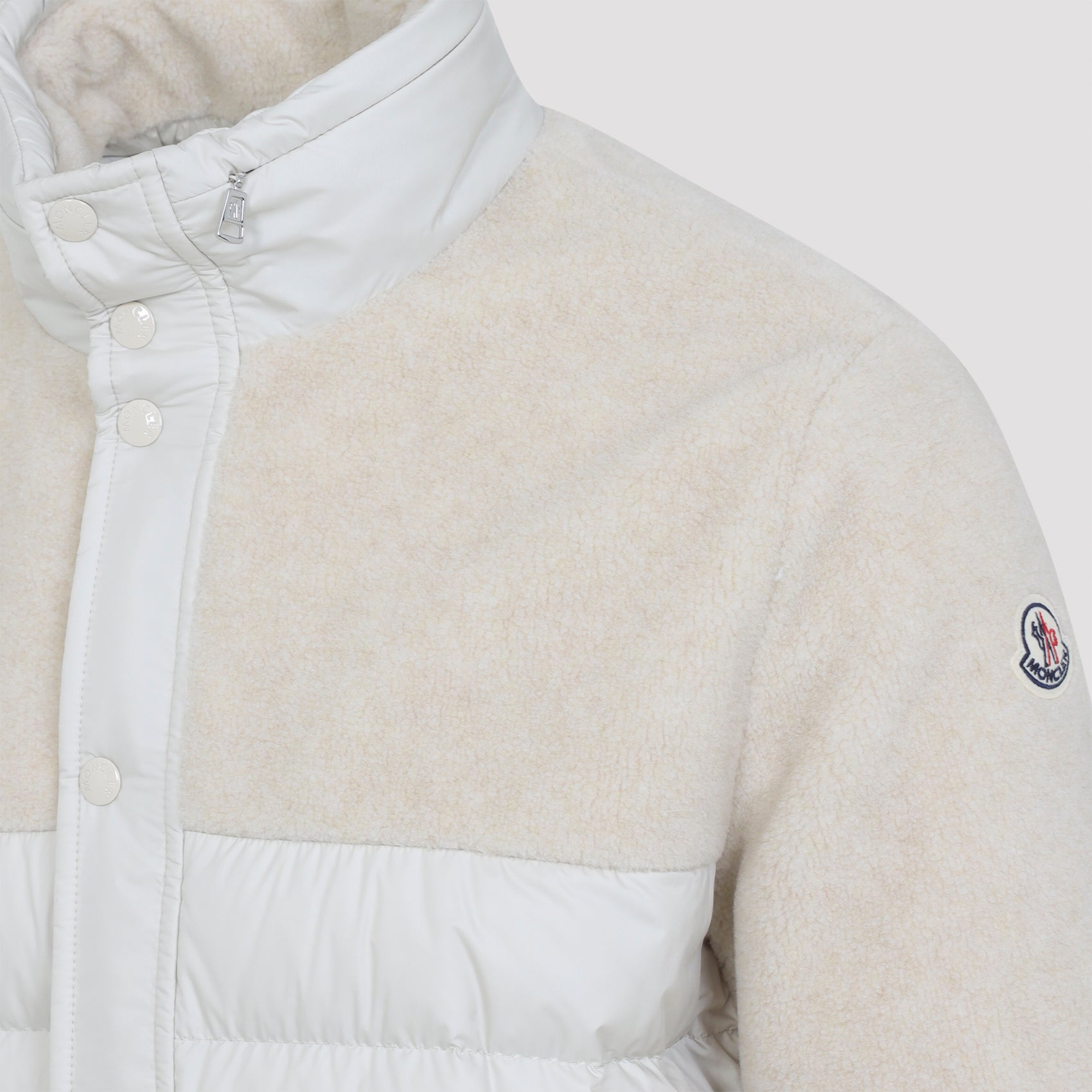 Padded Down Jacket with Quilted Design