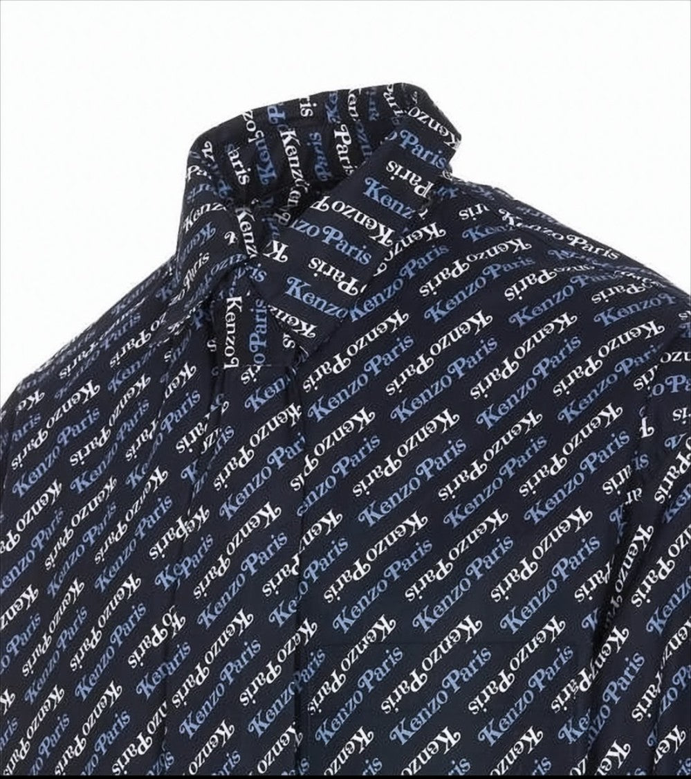 Long-Sleeve Shirt with Diagonal Text Print