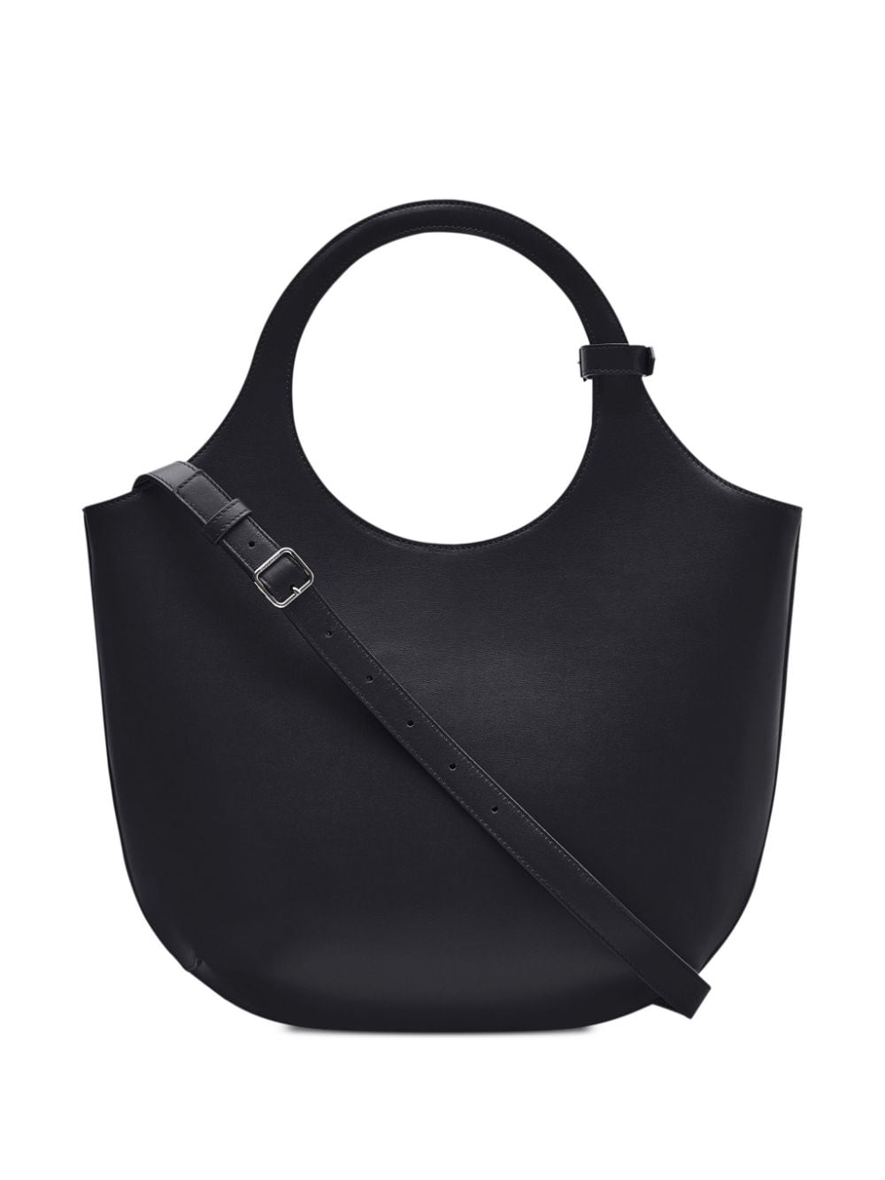 Smooth Grain Black Handbag