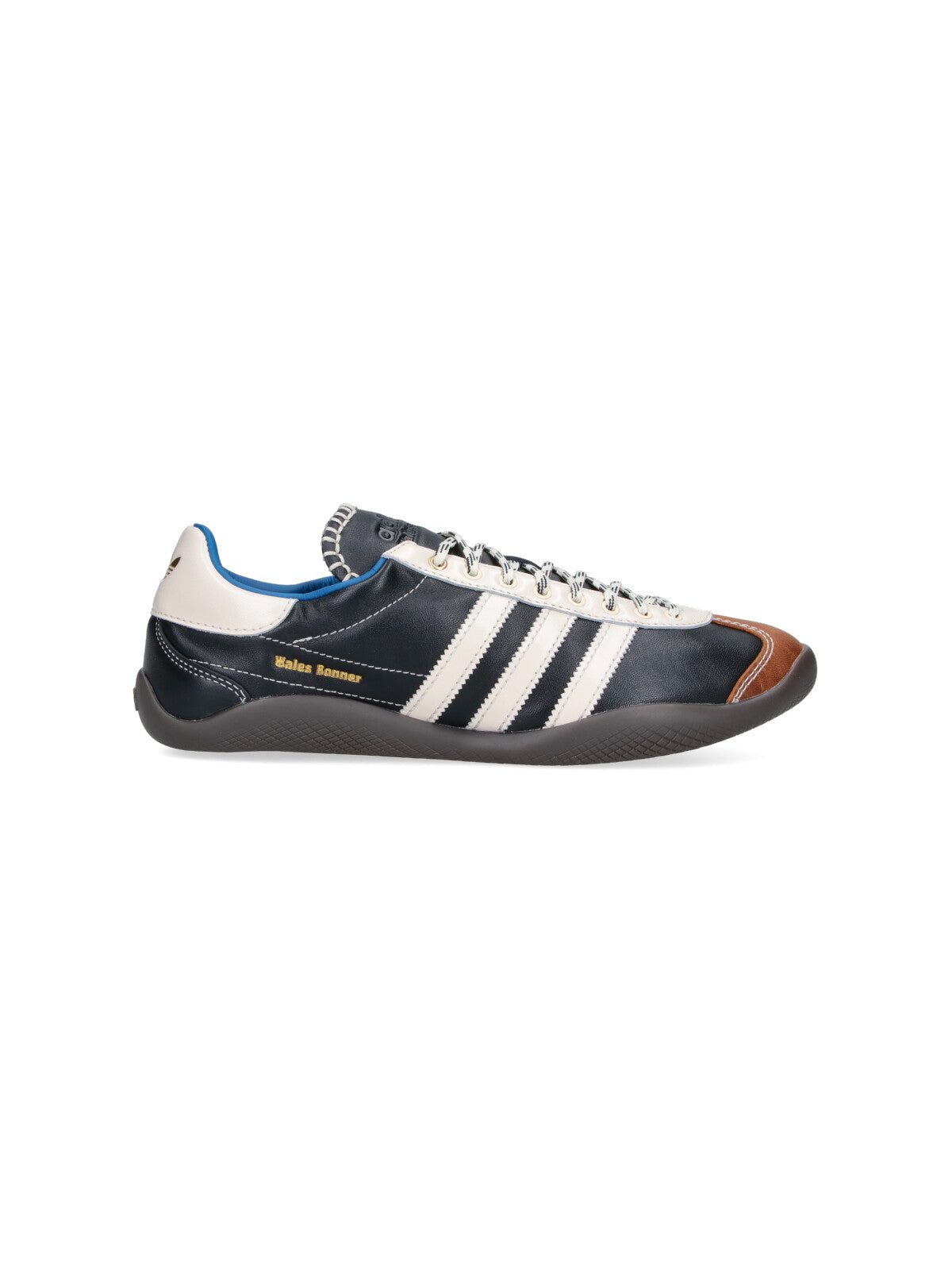 Black Sporty Low-Profile Accented Sneakers