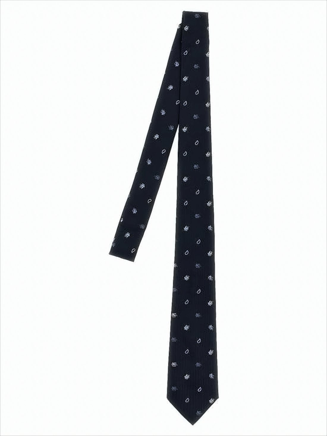 Silk Necktie with Subtle Motifs