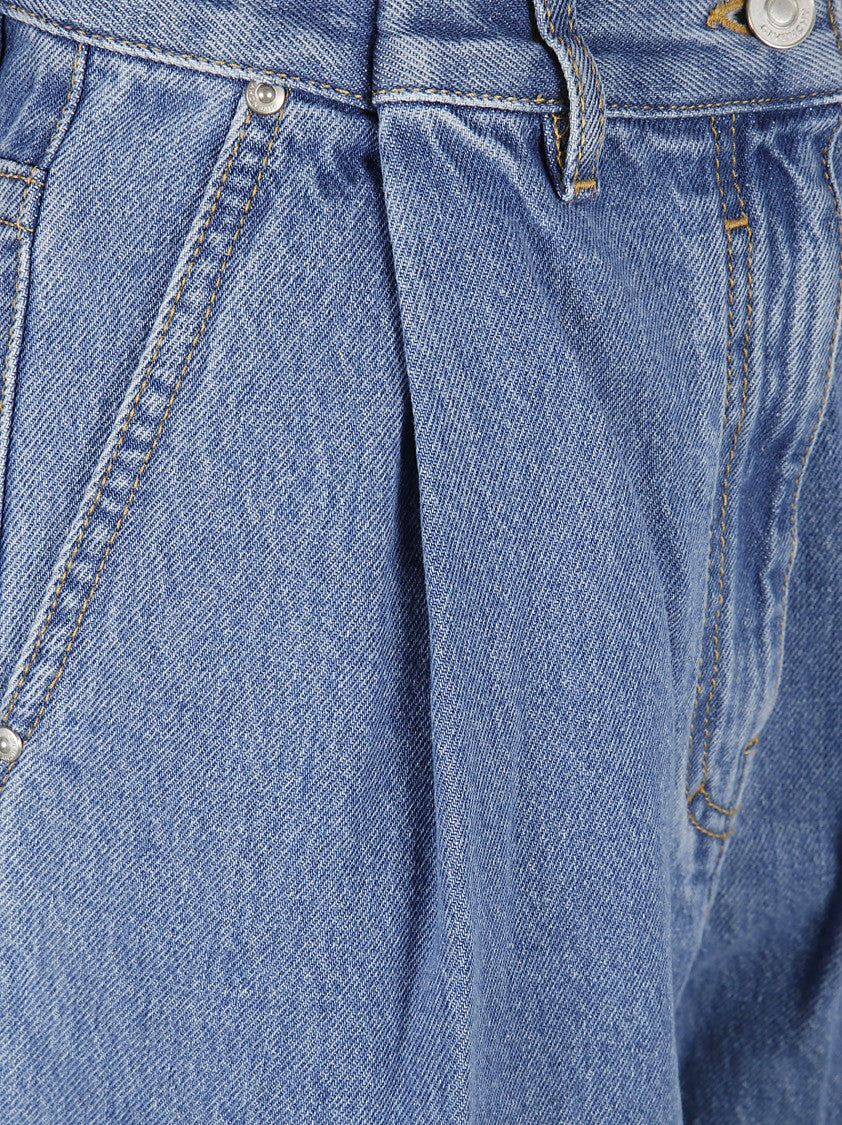 Wide-Leg High-Waist Denim Jeans