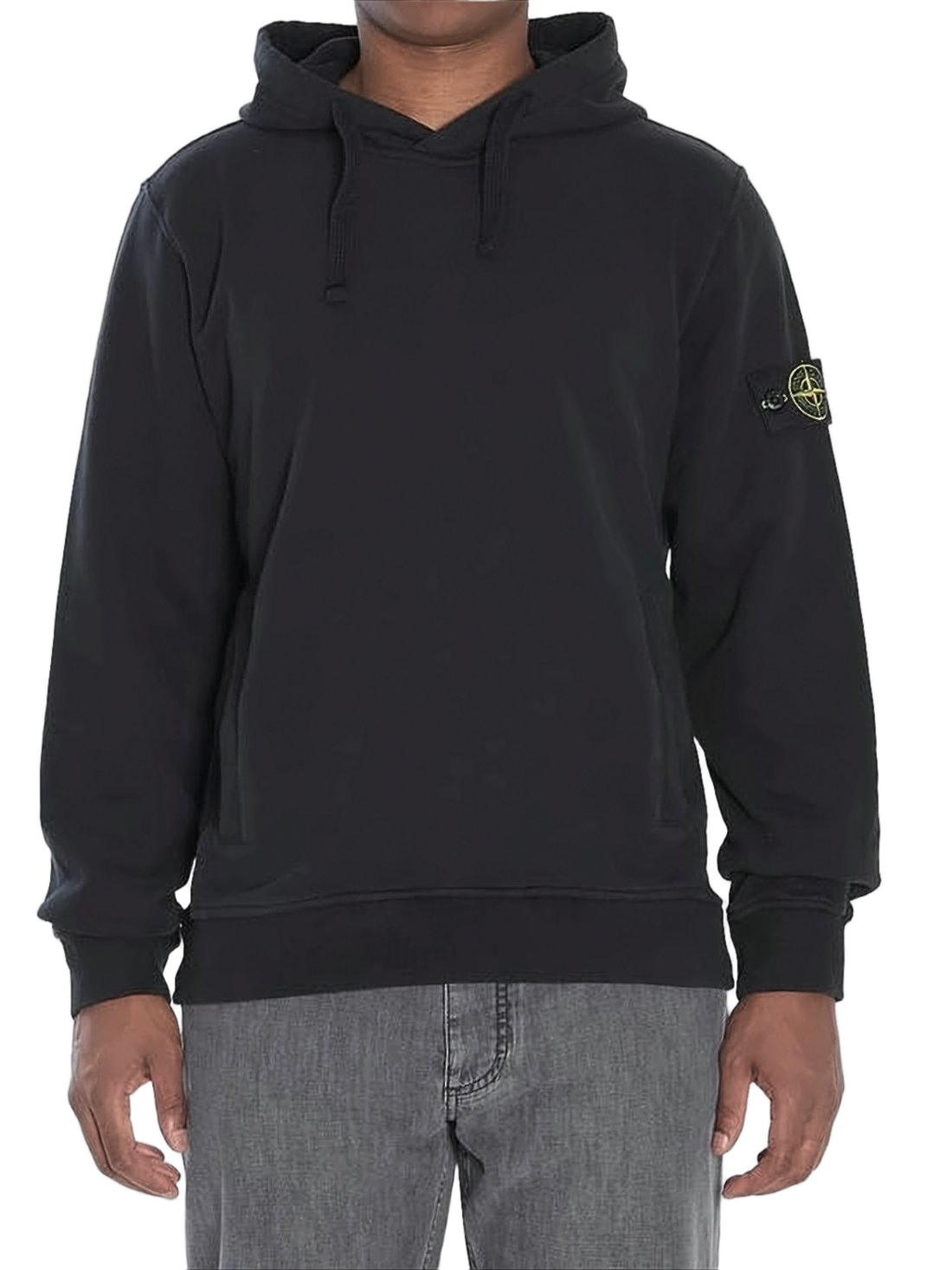 Relaxed Fit Black Hoodie with Subtle Logo