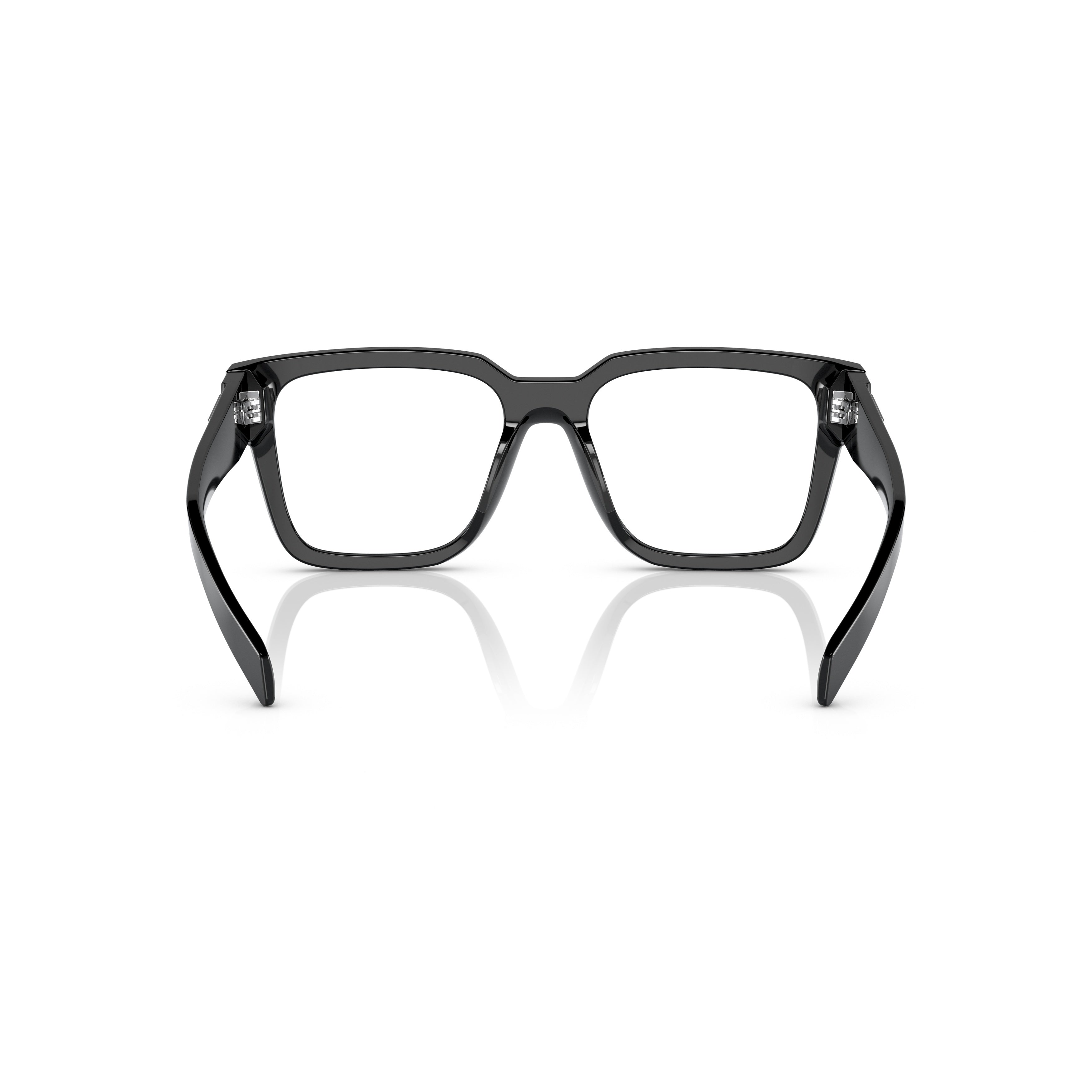 0pr 08zv Square Black Acetate Eyeglasses