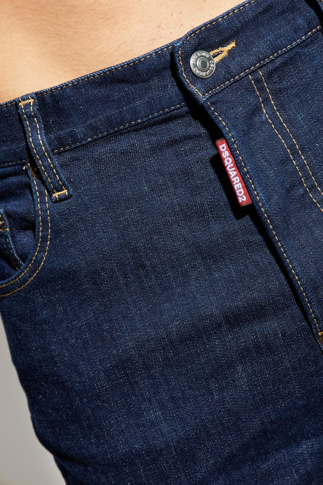 Dark Indigo Straight-Leg Denim Pants