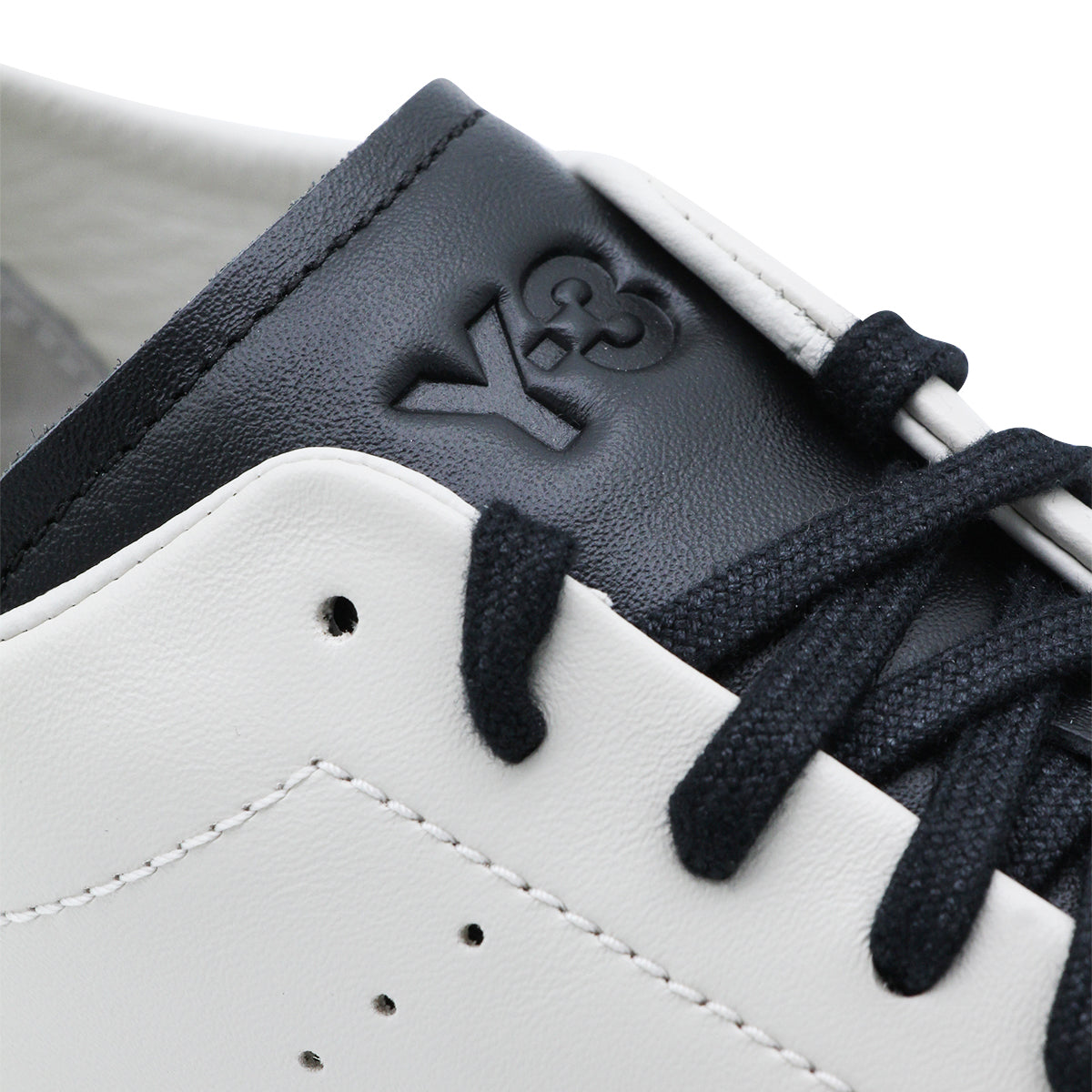 Beige Leather Low-Top Sneakers