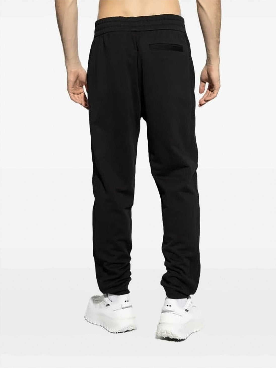 Relaxed Fit Cotton Sweatpants with Logo Patch