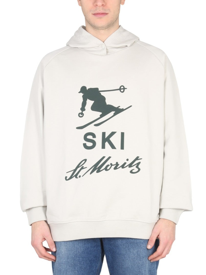 Buttoned Hood Sweatshirt