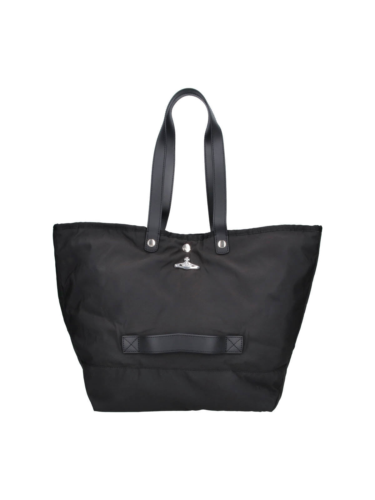 Black Structured Minimalist Shoulder Bag