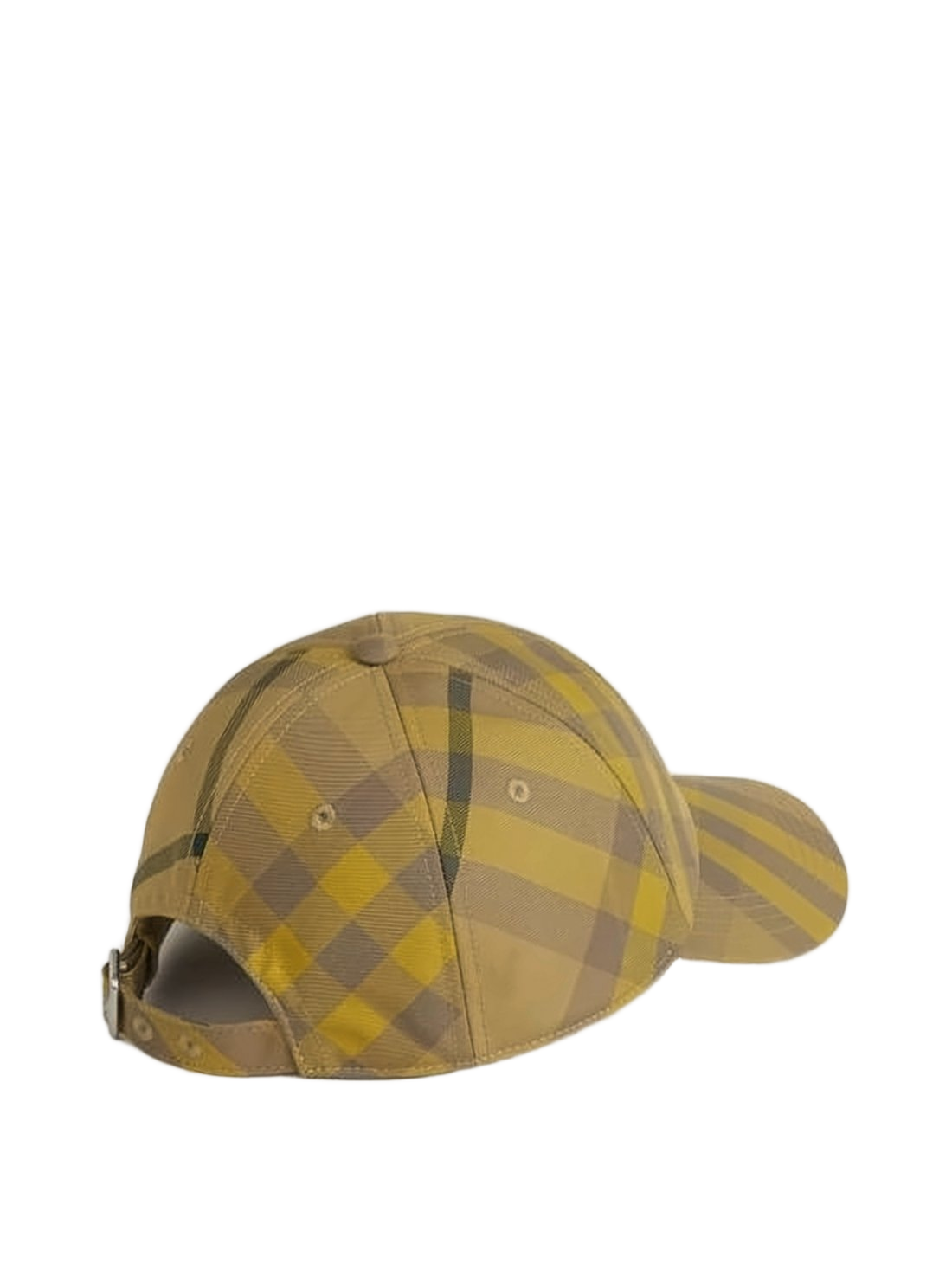 Structured Cap with Classic Check Pattern