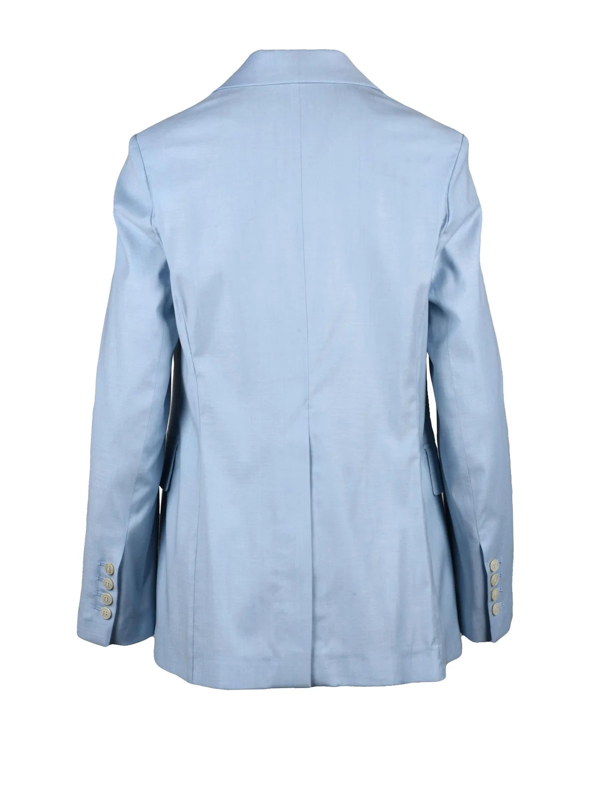 Light Blue Double-Breasted Wool Viscose Jacket