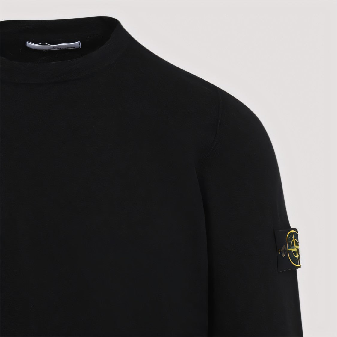 Black Sweater with Crew Neckline