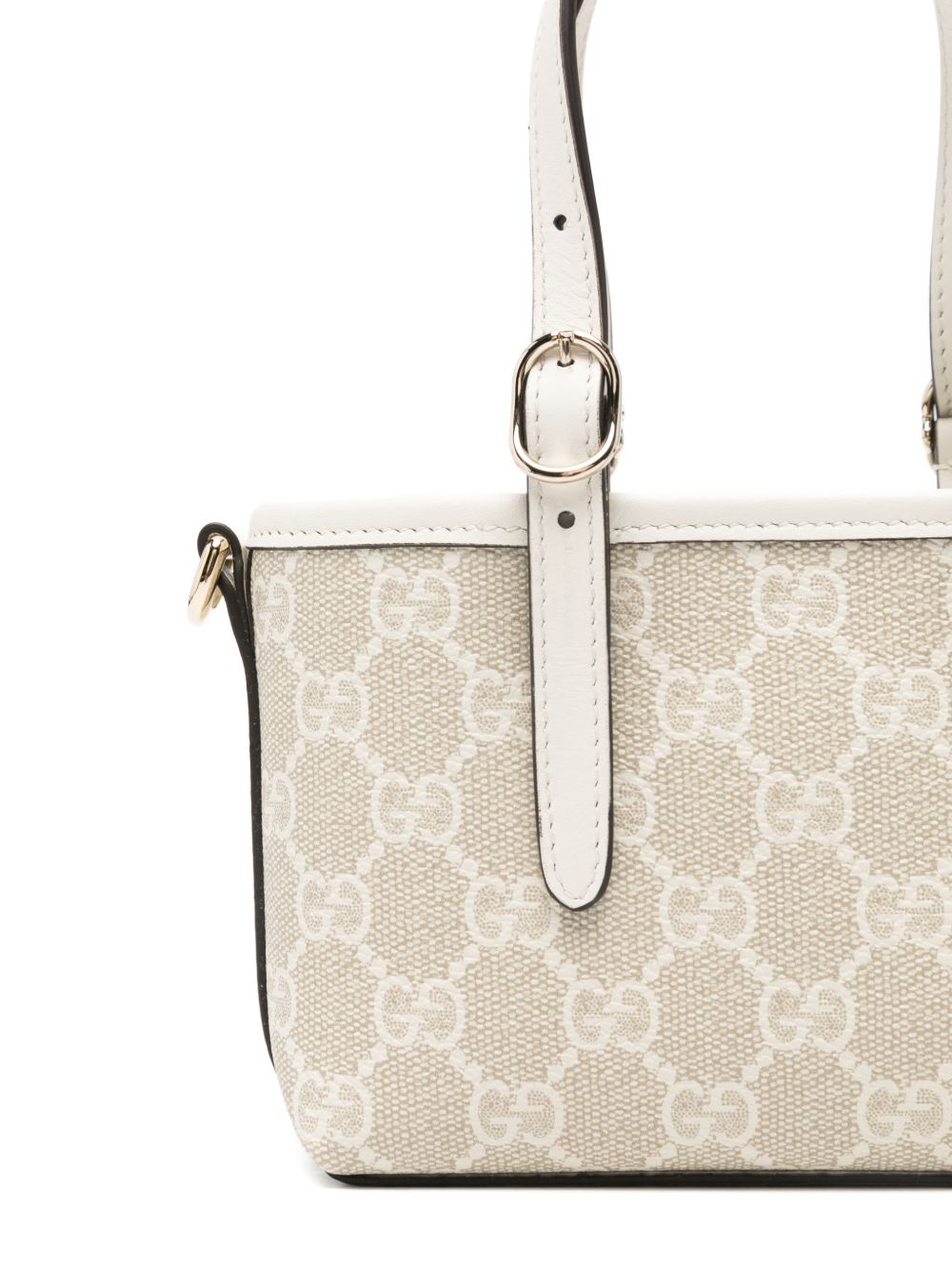 Compact Handbag With Beige Monogram