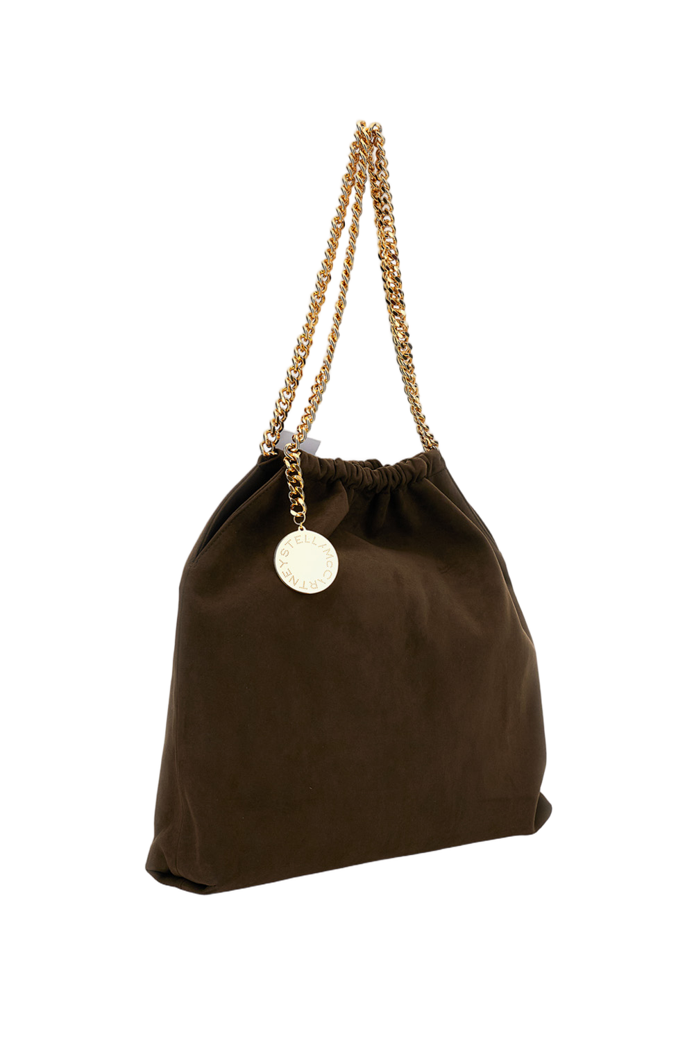 Medium Falabella Drawstring Suede Bag