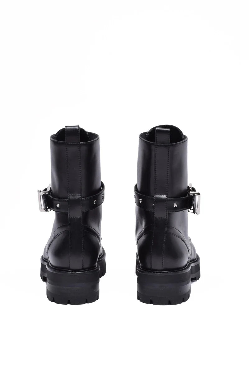 Leather Ankle Boot - Black