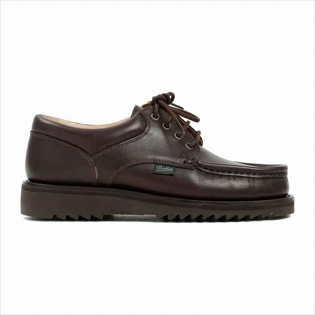 Brown Leather Lace-Up Dress Shoes