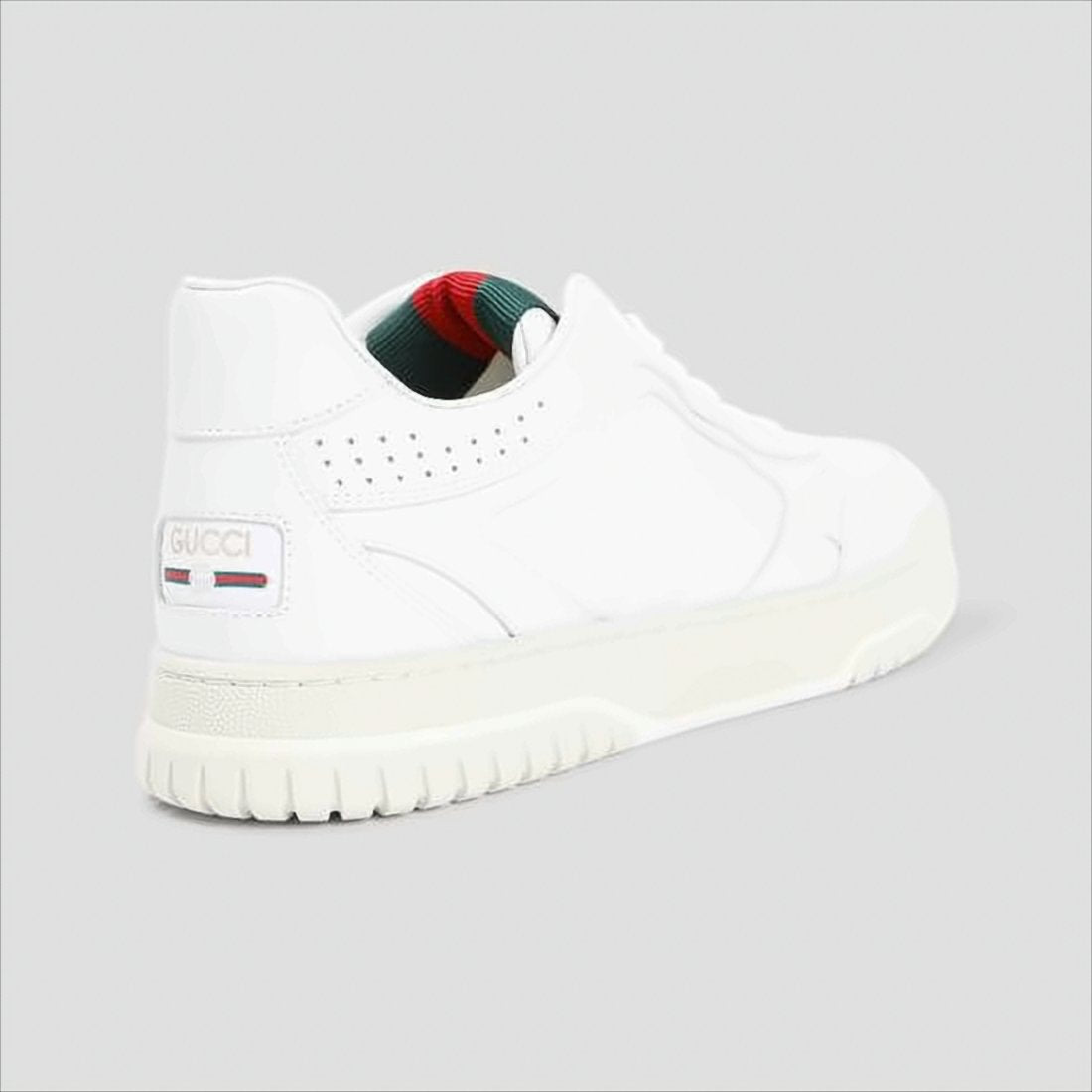 Leather Sneakers with Distinctive Striped Detail