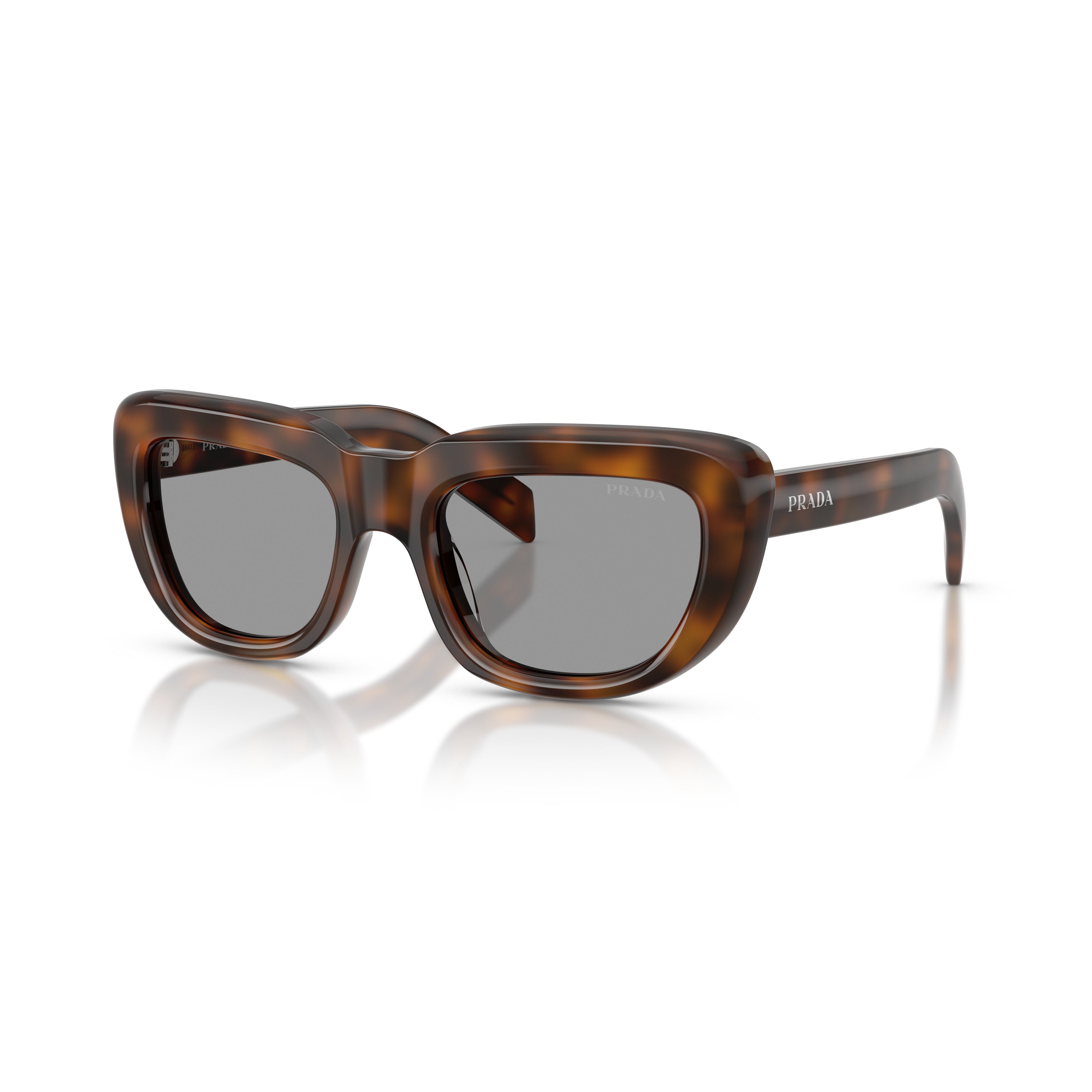 0pr D07s Oversized Rectangular Frame Tortoiseshell Sunglasses