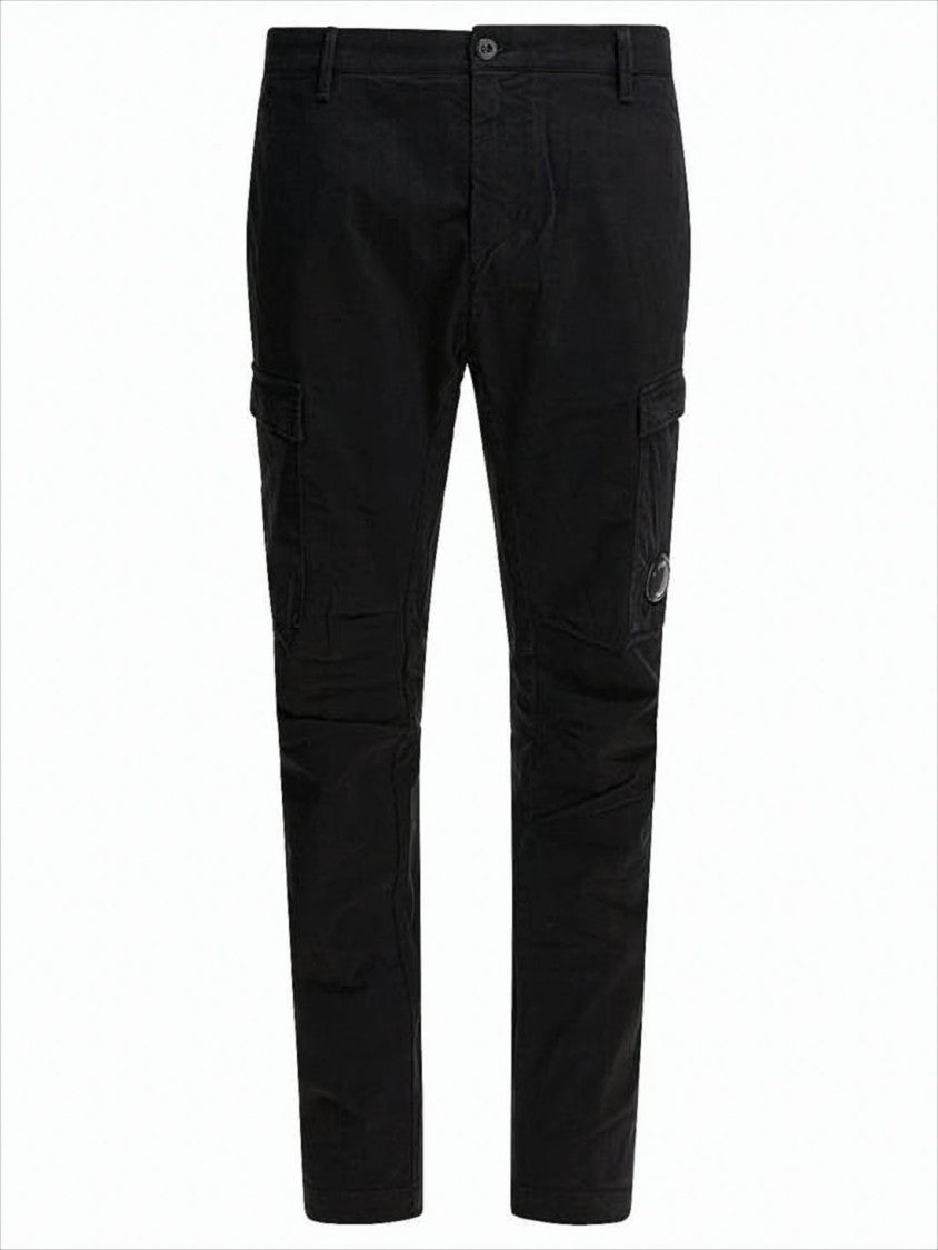 Straight Fit Cargo Pants With Button And Zip Closure