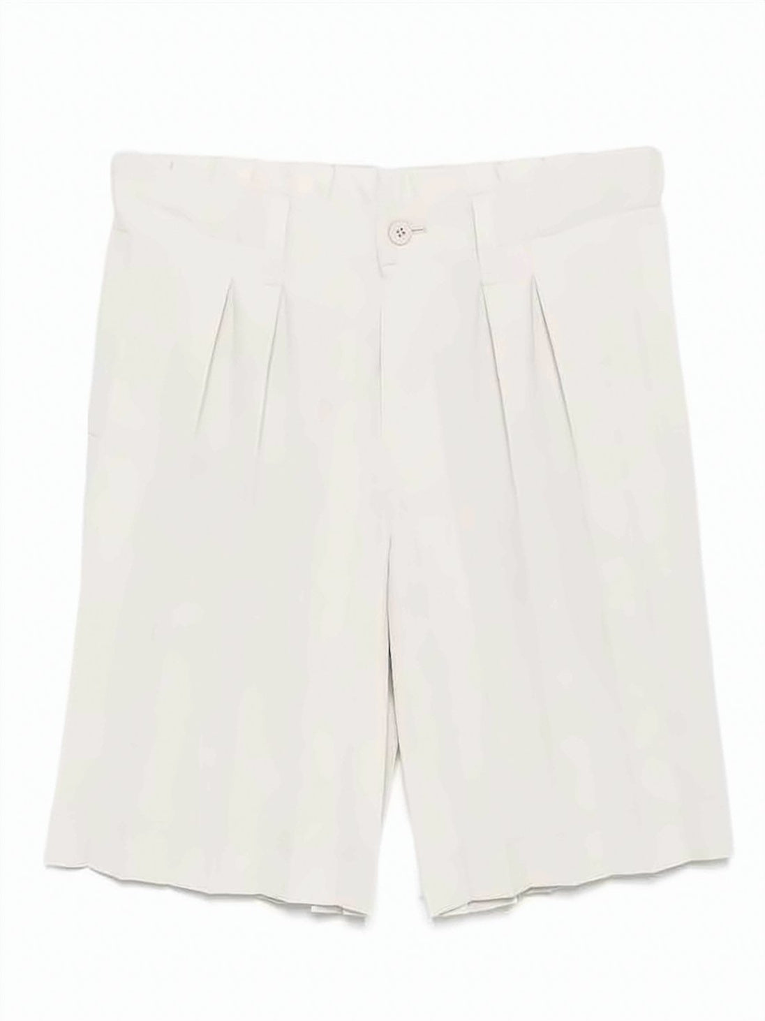 Pleated Tailored Shorts With Structured Waistband
