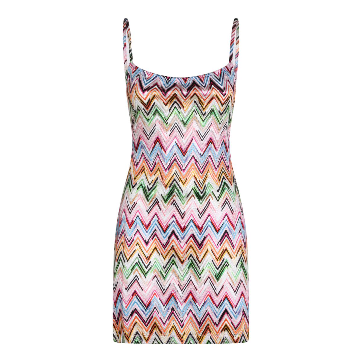 Zigzag Pattern Midi Dress