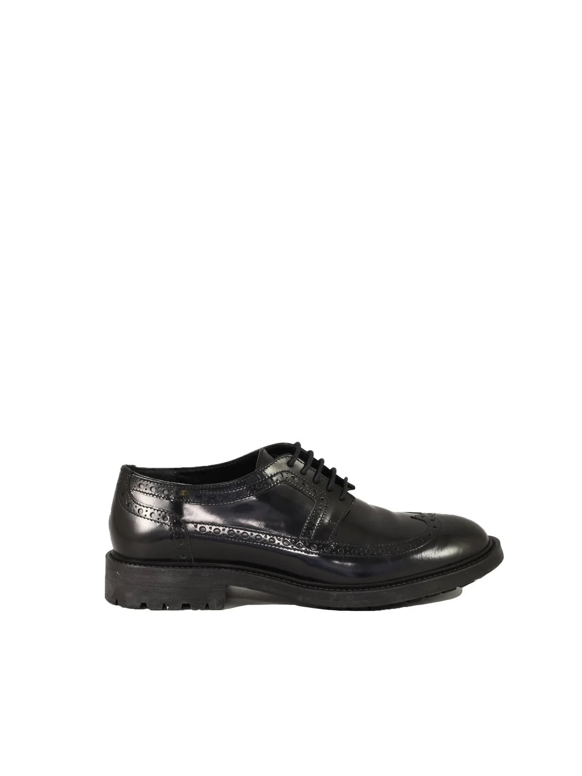 Black English Lace-up Shoes