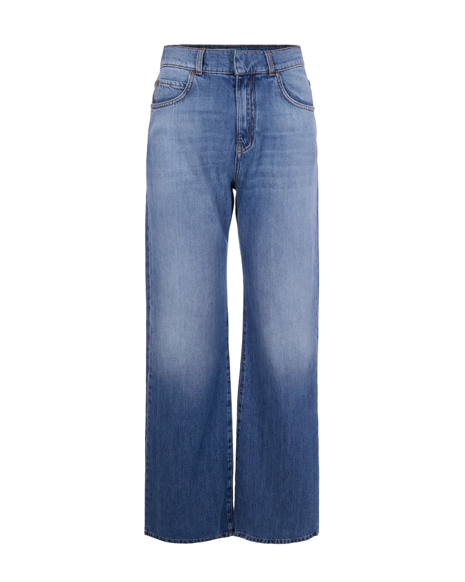 Wide Leg Jeans in Soft Denim
