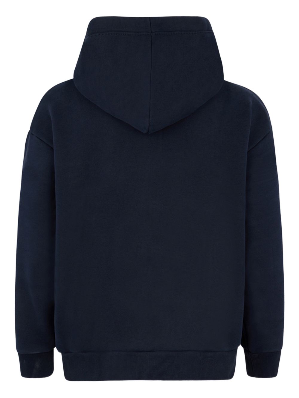 Navy Blue Zipped Front Hood Sweater