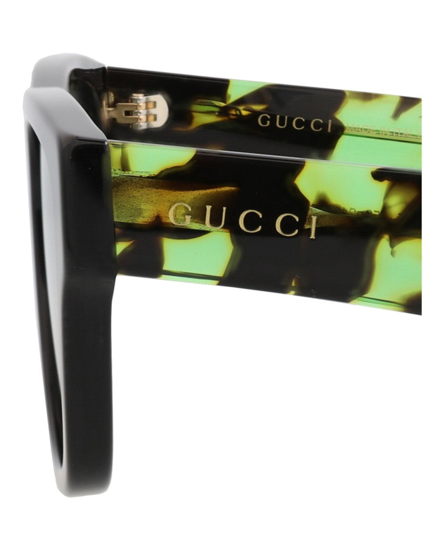 Square-Frame Recycled Acetate Sunglasses