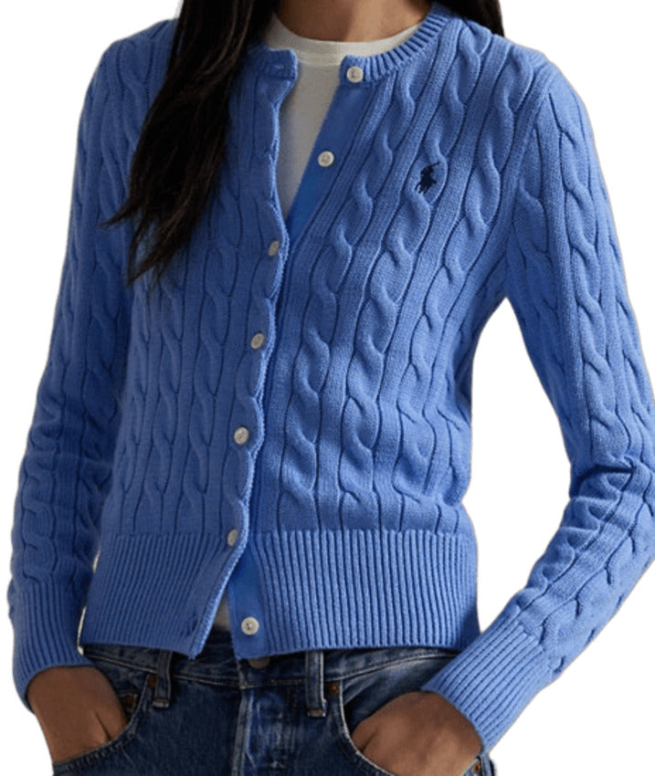 New Litchfield Blue Cable Knit Cardigan