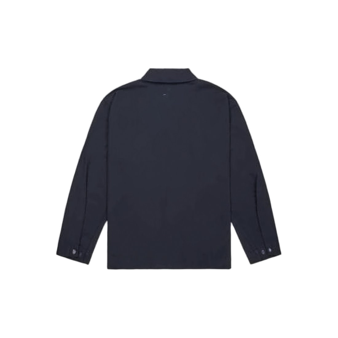 Minimalist Long-Sleeve Black Shirt with Classic Collar