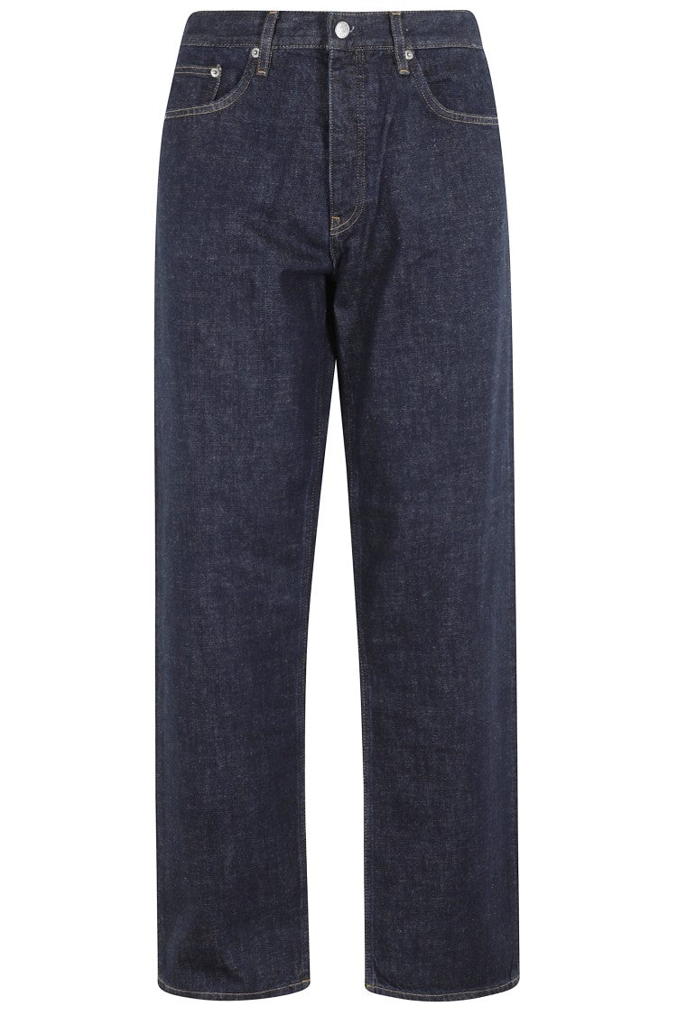 Loose-Fit Denim Blue Jeans