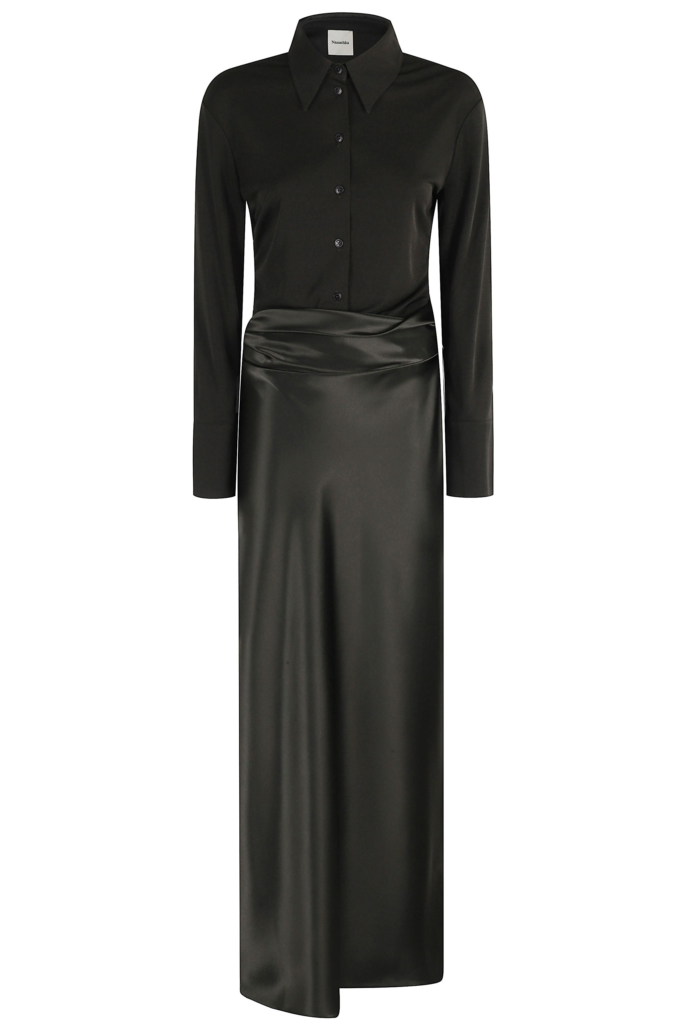 Dark Green Anthracite Scylla Long Dress