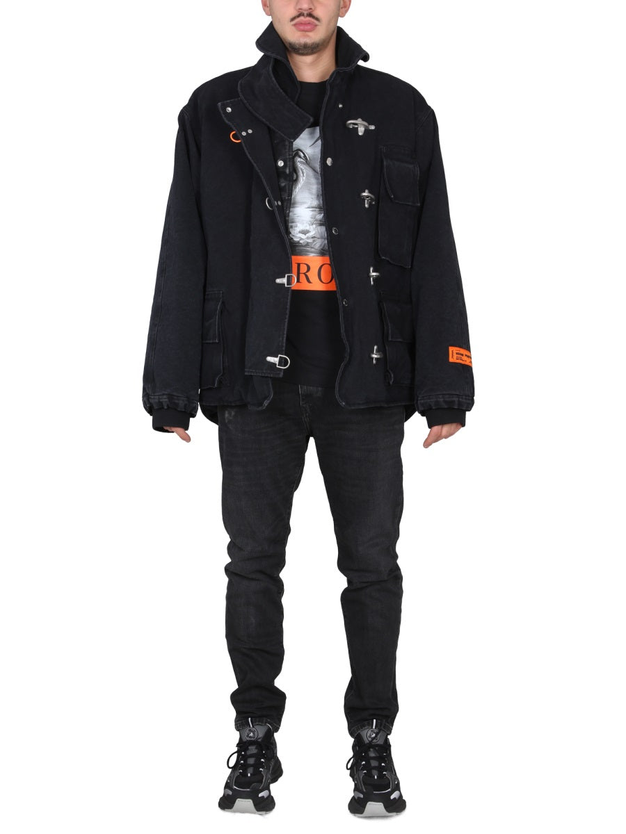 High Neck Canvas Jacket