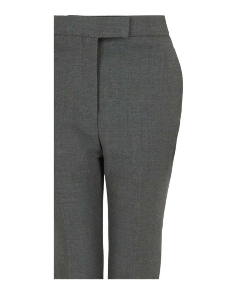 Straight Leg Wool Trousers